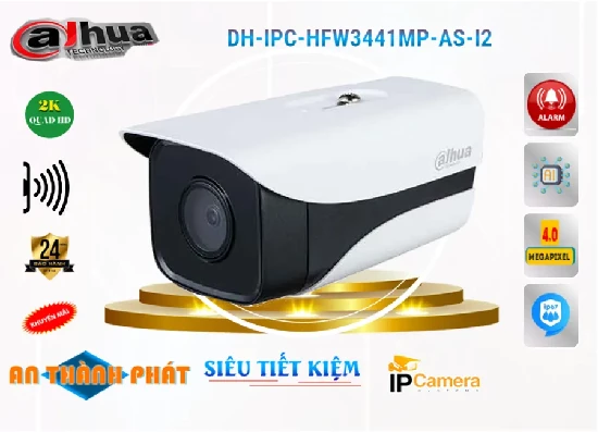  Lắp camera IP DH-IPC-HFW3441MP-AS-I2 chính hãng Dahua cung cấp giải pháp an ninh hiệu quả giám sát sắc nét chất lượng 2K, bảo vệ an ninh hiệu quả với các tính năng hiện đại, phát hiện xâm nhập