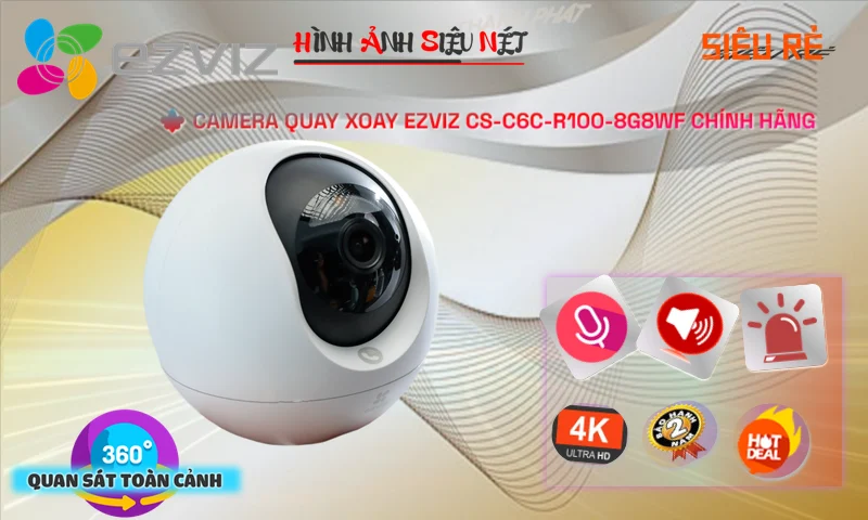 Camera IP WIFI EZVIZ CS-C6c-R100-8G8WF 