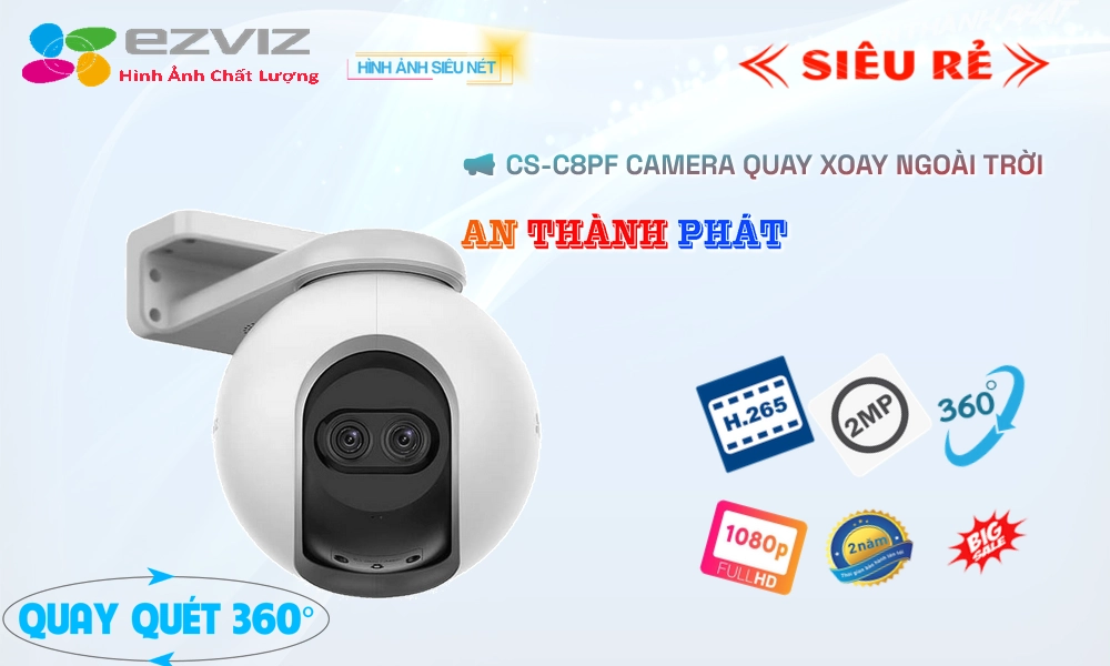 ✲  CS-C8PF Hình Ảnh Đẹp Wifi Ezviz