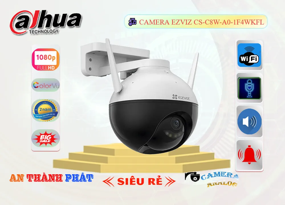 Camera Wifi 360 Ngoài Trời CS-C8W-A0-1F4WKFL,Giá giá sỉ CS-C8W-A0-1F4WKFL,Phân Phối Sỉ CS-C8W-A0-1F4WKFL, CS-C8W-A0-1F4WKFL Giá Thấp Nhất,Giá Bán CS-C8W-A0-1F4WKFL Ultra 2k 4.0 megapixel, Camera Giám Sát CS-C8W-A0-1F4WKFL