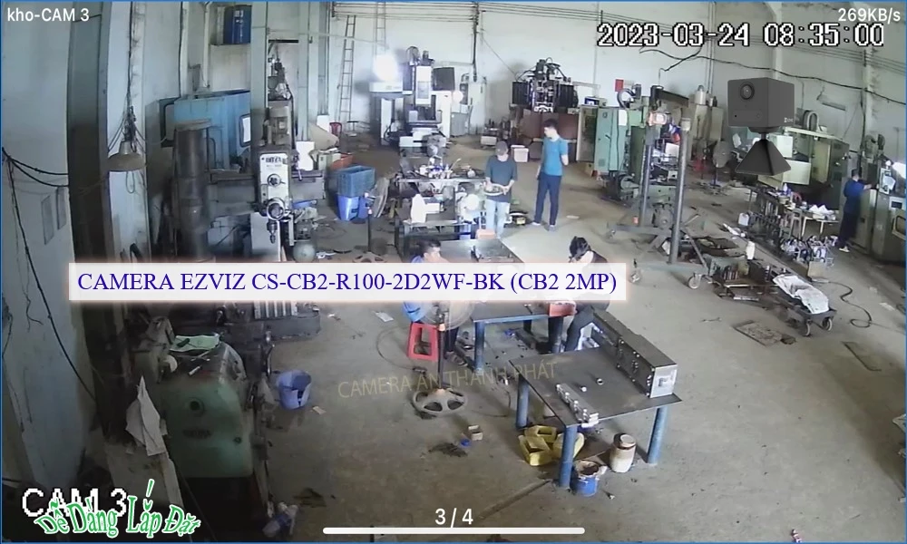 Wifi Ezviz CS-CB2-R100-2D2WF-BK (CB2 2MP) Sắc Nét