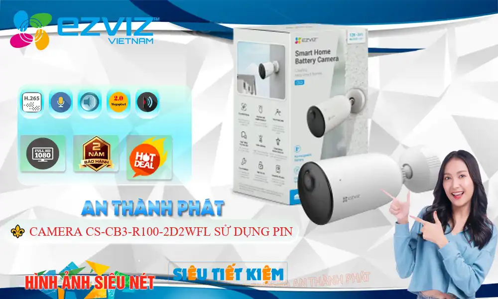 ✓ Camera Wifi Ezviz CS-CB3-R100-2D2WFL ✓ Camera Wifi Ezviz CS-CB3-R100-2D2WFL