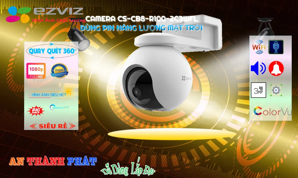 điểm nổi bật camera ngoài trời CS-CB8-R100-2C3WFL