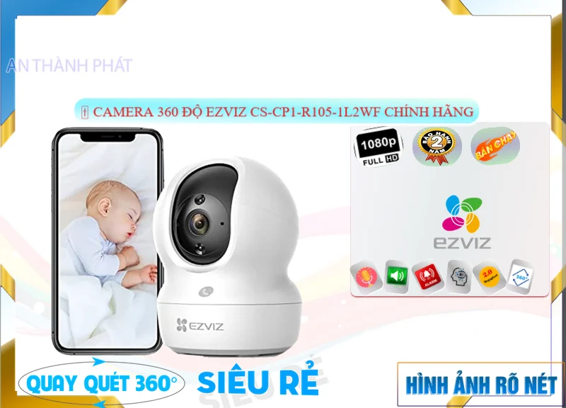 Camera Wifi Ezviz CS-CP1-R105-1L2WF Camera Wifi EZVIZ CS-CP1-R105-1L2WF