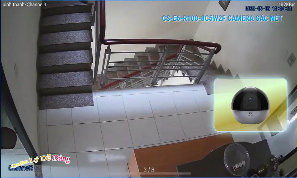 Camera CS-E6-R100-8C5W2F Wifi Ezviz