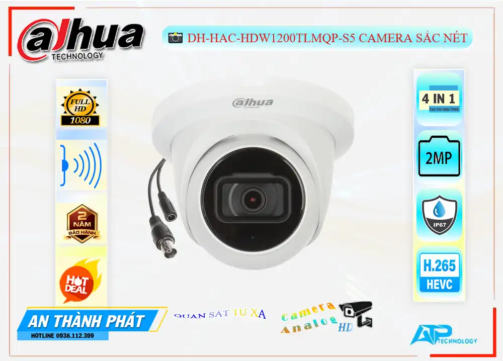 Dahua DH-HAC-HDW1200TLMQP-S5 Hình Ảnh Đẹp