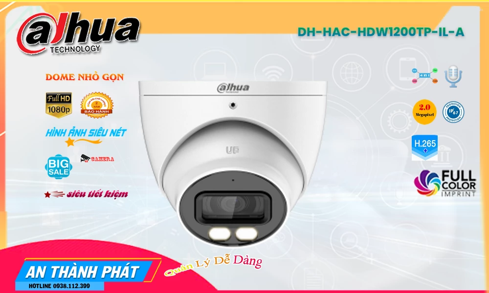 DH-HAC-HDW1200TP-IL-A Dahua Chất Lượng DH-HAC-HDW1200TP-IL-A Dahua Chất Lượng