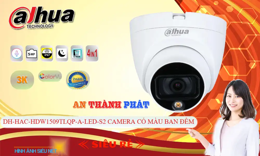 Camera Dahua DH-HAC-HDW1509TLQP-A-LED-S2 Mẫu Đẹp Camera Dahua DH-HAC-HDW1509TLQP-A-LED-S2 Mẫu Đẹp