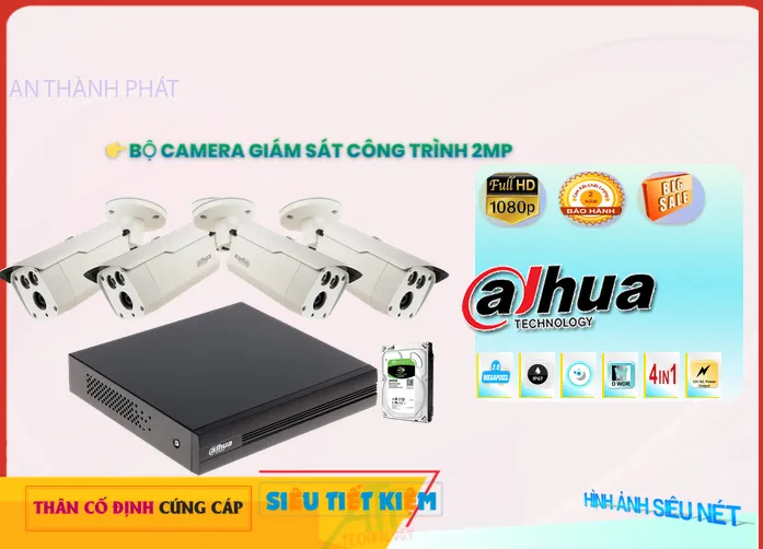 Bộ Camera Giám Sát Công Trình 2MP, Camera quan sát công trình 2MP, Hệ thống giám sát công trình 2MP, Camera an ninh công trình 2MP, Thiết bị giám sát công trình 2MP, Camera giám sát công trình 2 megapixel, lắp camera giám sát công trình uy tín, khảo sát lắp camera công trình, lắp camera công trình không phát sinh