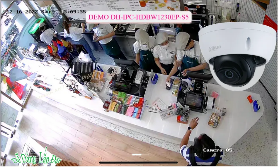 Camera Dahua DH-IPC-HDBW1230EP-S5 Camera Dahua DH-IPC-HDBW1230EP-S5