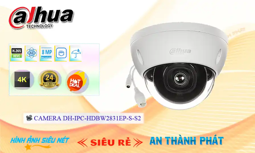 DH-IPC-HDBW2831EP-S-S2 Camera Dahua Chức Năng Cao Cấp DH-IPC-HDBW2831EP-S-S2 Camera Dahua Chức Năng Cao Cấp