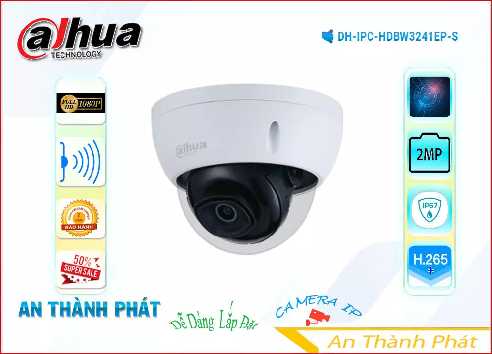 Camera IP Dome Dahua DH-IPC-HDBW3241EP-S,DH IPC HDBW3241EP S,Giá Bán ,DH-IPC-HDBW3241EP-S 2.0 MP  Giá chiết khấu,Nơi Lắp  Loại Camera DH-IPC-HDBW3241EP-S,thông số DH-IPC-HDBW3241EP-S,DH-IPC-HDBW3241EP-S giá mới nhất,DH-IPC-HDBW3241EP-S bán rẻ,DH-IPC-HDBW3241EP-S Chất Lượng,bán DH-IPC-HDBW3241EP-S,tuổi thọ DH-IPC-HDBW3241EP-S,Bán Giá  Ip POE sắc nét DH-IPC-HDBW3241EP-S,phân phối DH-IPC-HDBW3241EP-S,DH-IPC-HDBW3241EP-S giá hấp dẫn