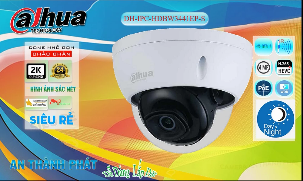 Camera Dahua DH-IPC-HDBW3441EP-S Camera Dahua DH-IPC-HDBW3441EP-S