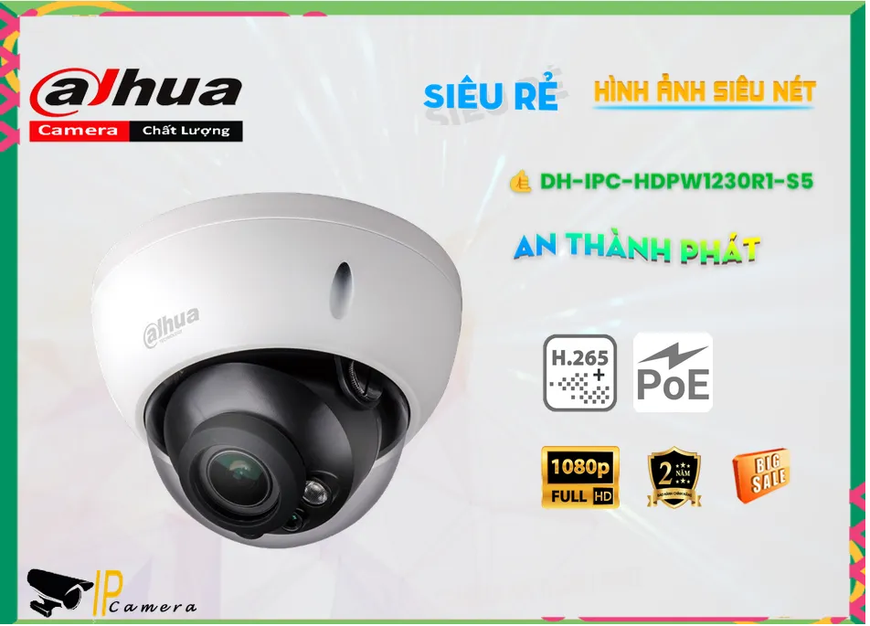 Camera Dahua DH-IPC-HDPW1230R1-S5 Camera Dahua DH-IPC-HDPW1230R1-S5