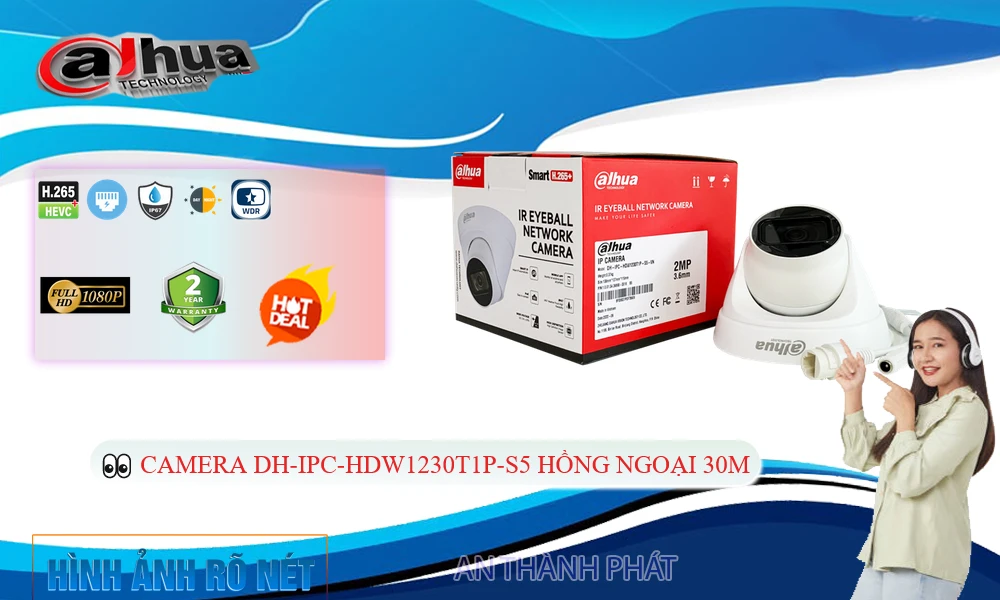 DH-IPC-HDW1230T1P-S5 Dahua giá rẻ chất lượng cao