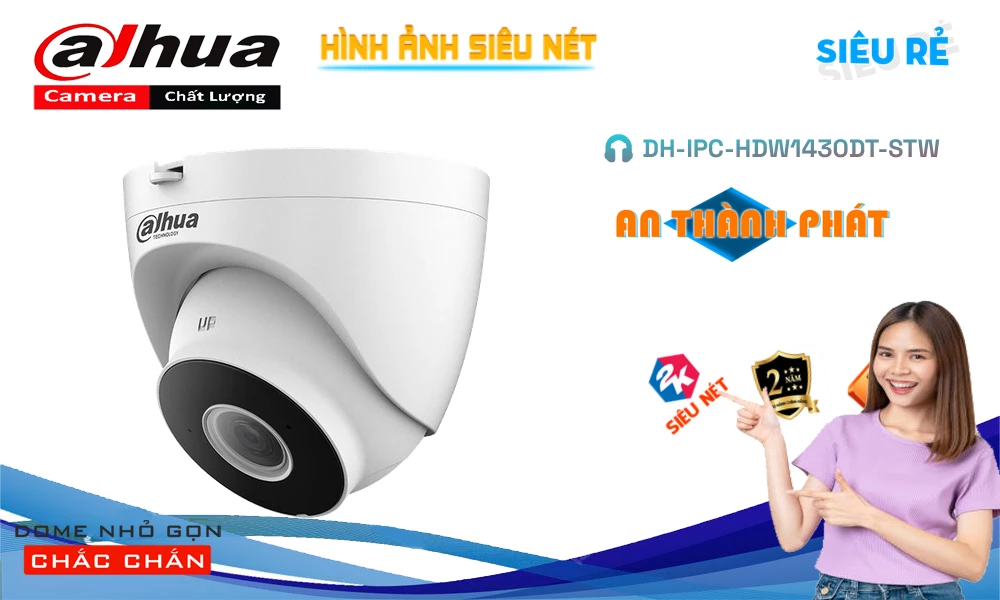 DH-IPC-HDW1430DT-STW Camera Thiết kế Đẹp Dahua DH-IPC-HDW1430DT-STW Camera Thiết kế Đẹp Dahua