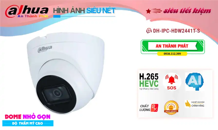 Dahua DH-IPC-HDW2441T-S tiết kiệm Dahua DH-IPC-HDW2441T-S tiết kiệm