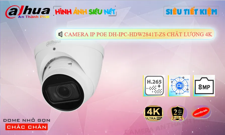 DH-IPC-HDW2841T-ZS Camera Thiết kế Đẹp Dahua ✔️