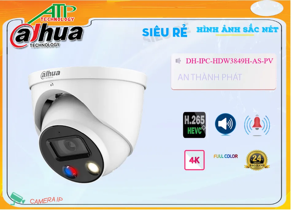 Camera Dahua DH-IPC-HDW3849H-AS-PV Camera Dahua DH-IPC-HDW3849H-AS-PV