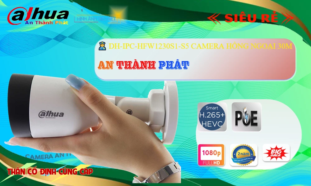 DH-IPC-HFW1230S1-S5 Camera Chất Lượng Dahua