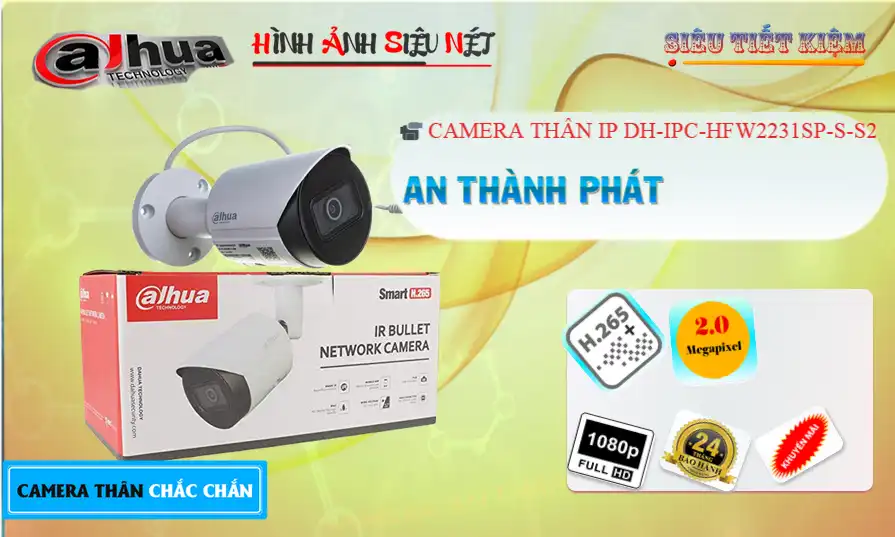 Camera DH-IPC-HFW2231SP-S-S2 Dahua Giá rẻ Camera DH-IPC-HFW2231SP-S-S2 Dahua Giá rẻ