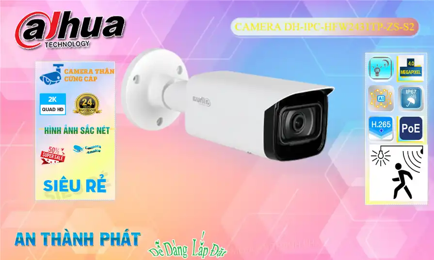 DH-IPC-HFW2431TP-ZS-S2 Dahua