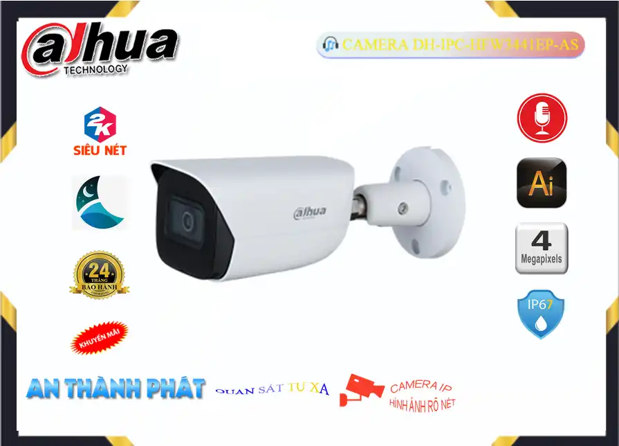 DH-IPC-HFW3441EP-AS Camera Dahua Chức Năng Cao Cấp