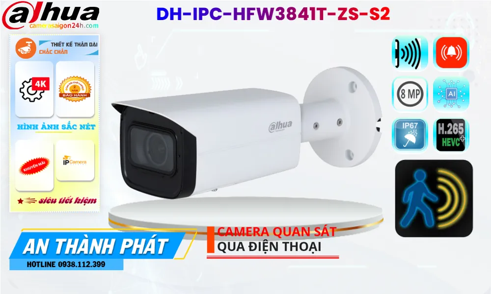 Dahua DH-IPC-HFW3841T-ZS-S2 Sắc Nét Dahua DH-IPC-HFW3841T-ZS-S2 Sắc Nét