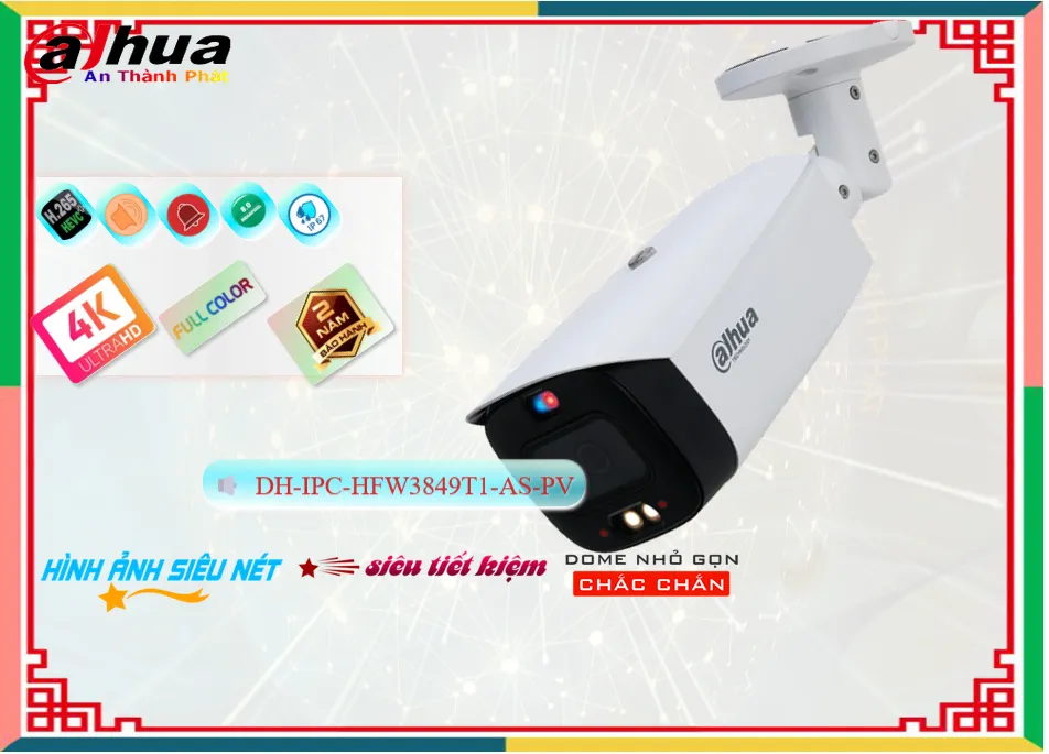 Camera Dahua DH-IPC-HFW3849T1-AS-PV Camera Dahua DH-IPC-HFW3849T1-AS-PV