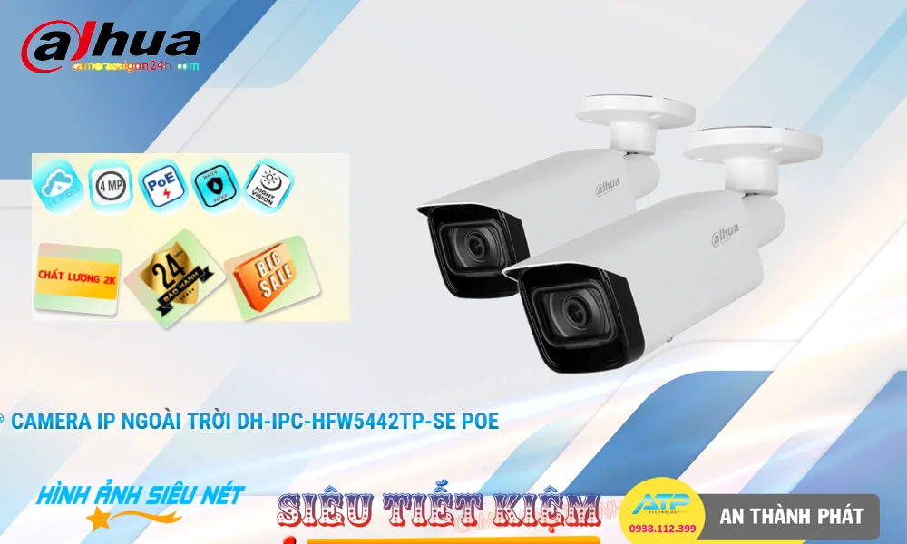 DH-IPC-HFW5442TP-SE sắc nét Dahua