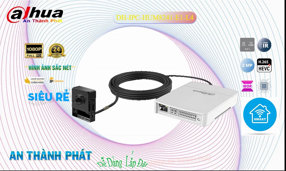 Camera Dahua DH-IPC-HUM8241-E1-L4 Camera Dahua DH-IPC-HUM8241-E1-L4