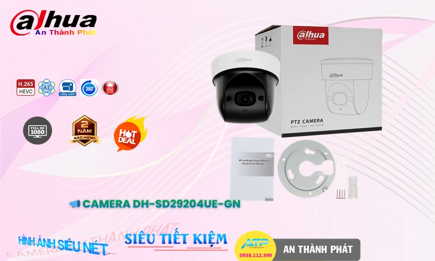 Camera DH-SD29204UE-GN Hãng Dahua Thiết kế Đẹp Camera DH-SD29204UE-GN Hãng Dahua Thiết kế Đẹp