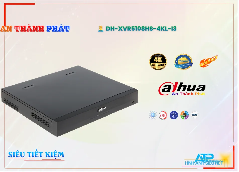 DH-XVR5108HS-4KL-I3 Đầu Ghi Dahua DH-XVR5108HS-4KL-I3 Đầu Ghi Dahua