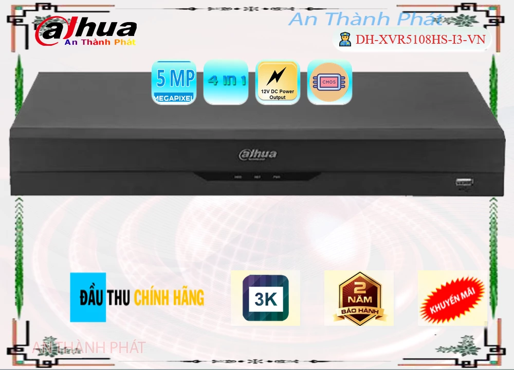 DH-XVR5108HS-I3-VN Hình Ảnh Đẹp Dahua ✪ DH-XVR5108HS-I3-VN Hình Ảnh Đẹp Dahua ✪