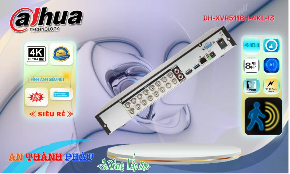 Đầu Thu KTS Dahua DH-XVR5116H-4KL-I3