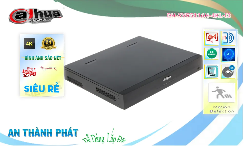 Đầu Thu KTS Dahua DH-XVR5116H-4KL-I3