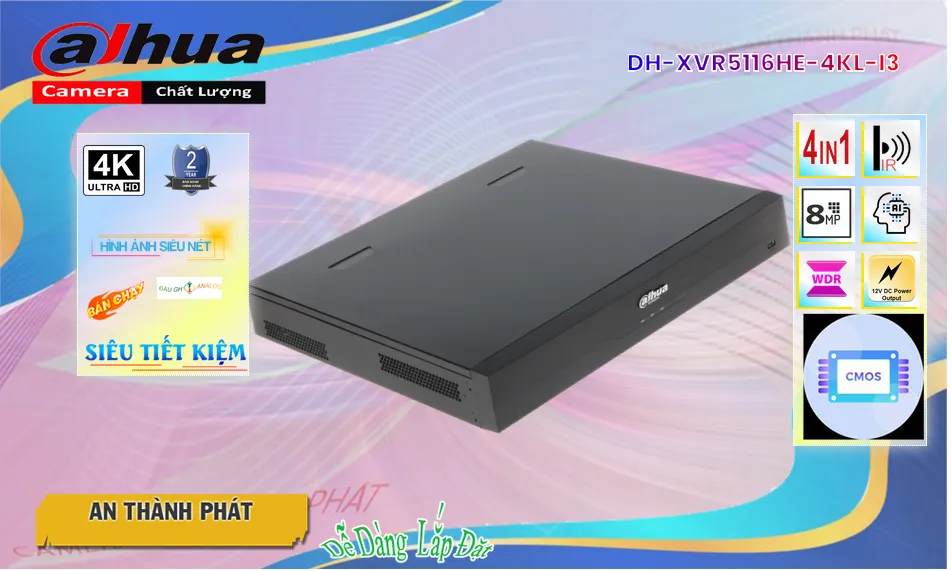 ✪ Đầu Thu KTS Dahua DH-XVR5116HE-4KL-I3 Giá rẻ ✪ Đầu Thu KTS Dahua DH-XVR5116HE-4KL-I3 Giá rẻ