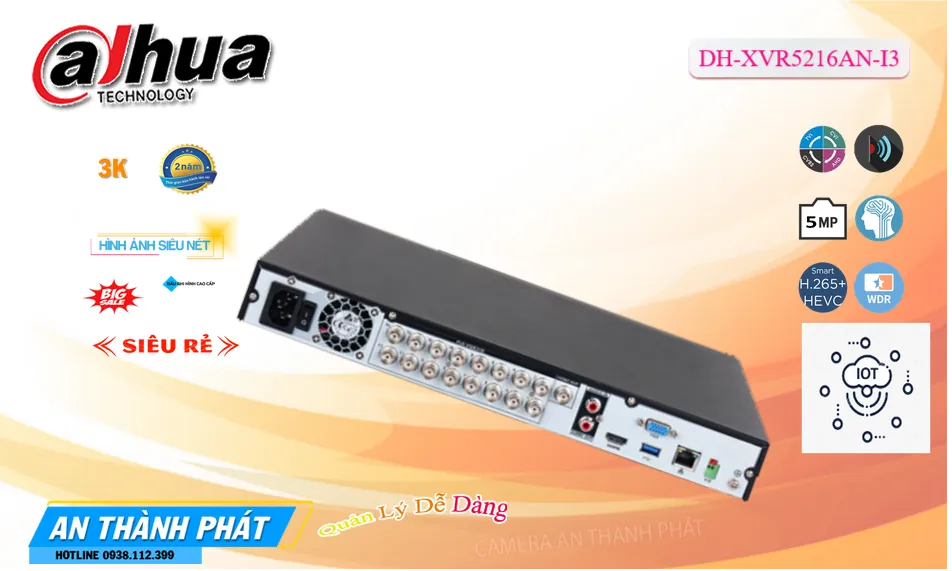 Đầu Dahua DH-XVR5216AN-I3 Đầu Dahua DH-XVR5216AN-I3