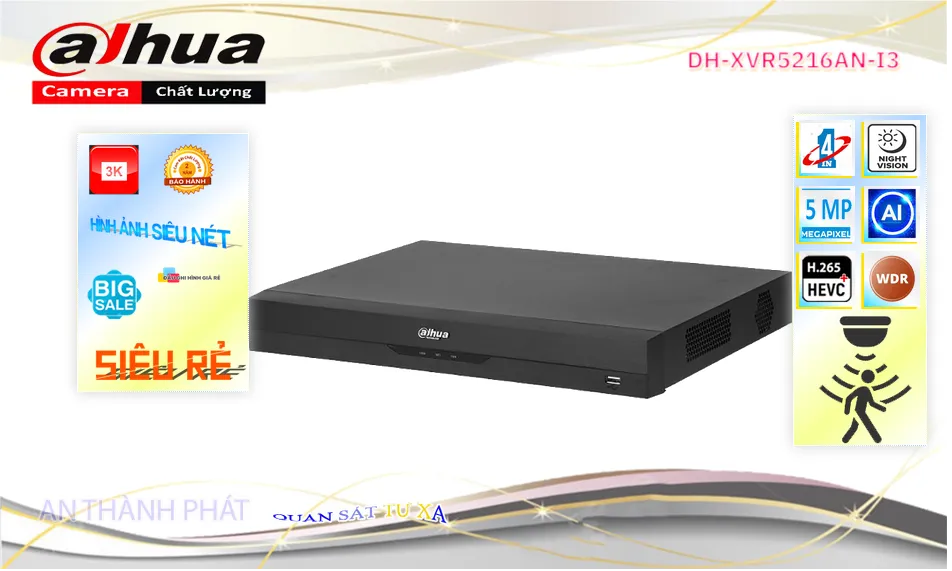 Đầu Dahua DH-XVR5216AN-I3 Đầu Dahua DH-XVR5216AN-I3