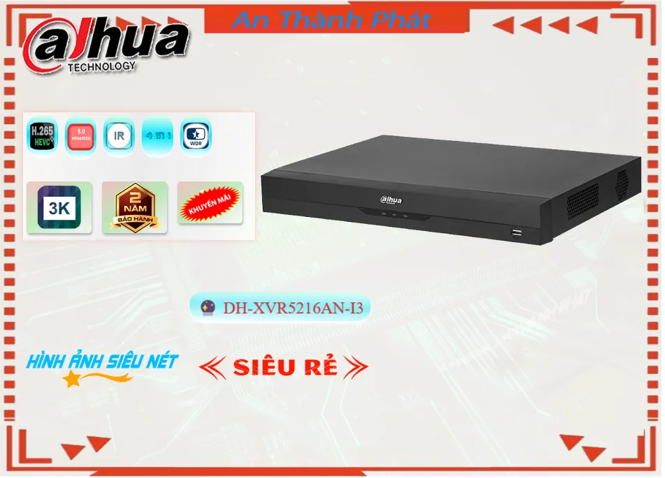Đầu Dahua DH-XVR5216AN-I3 Đầu Dahua DH-XVR5216AN-I3