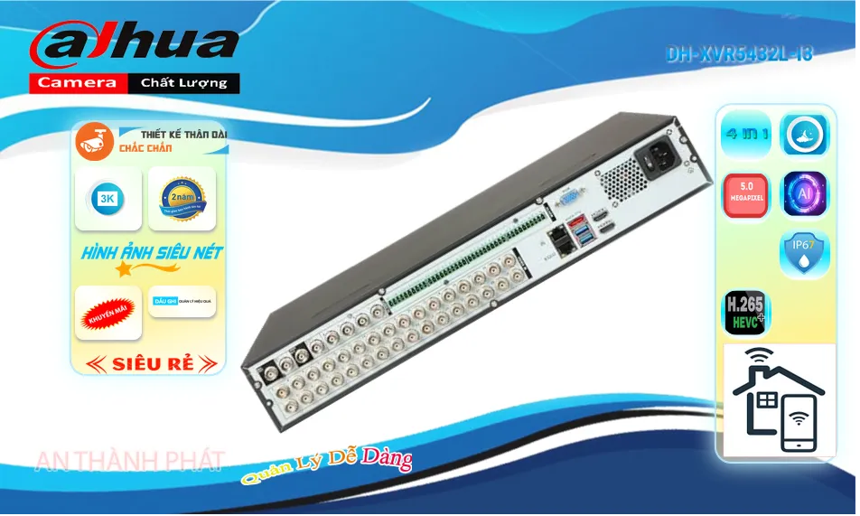 Đầu Dahua DH-XVR5432L-I3 Đầu Dahua DH-XVR5432L-I3