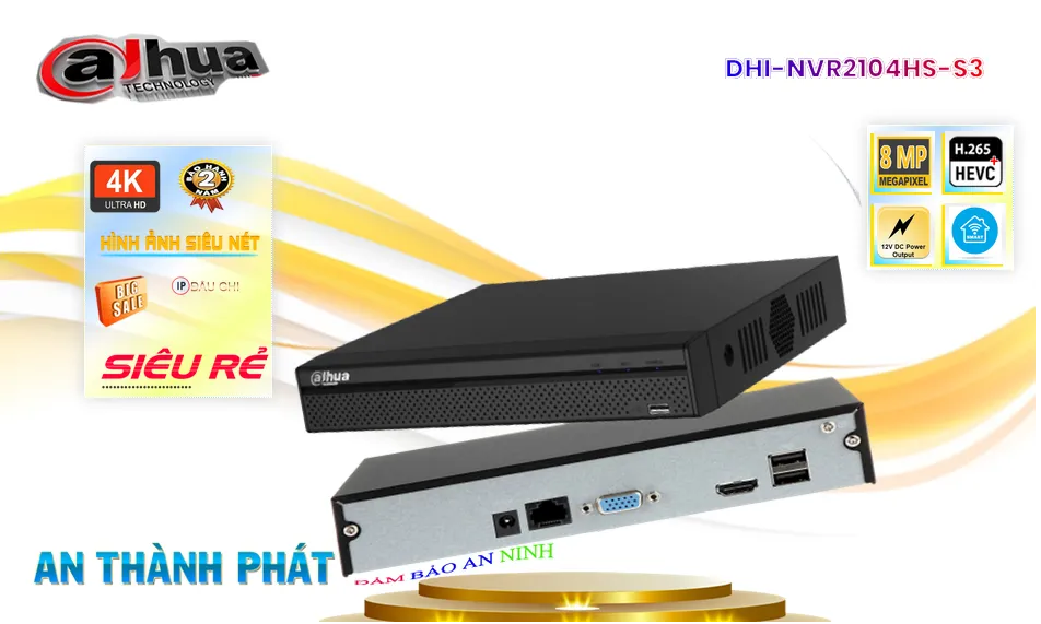 DHI-NVR2104HS-S3Thiết Bị Ghi Hình Chất Lượng Dahua