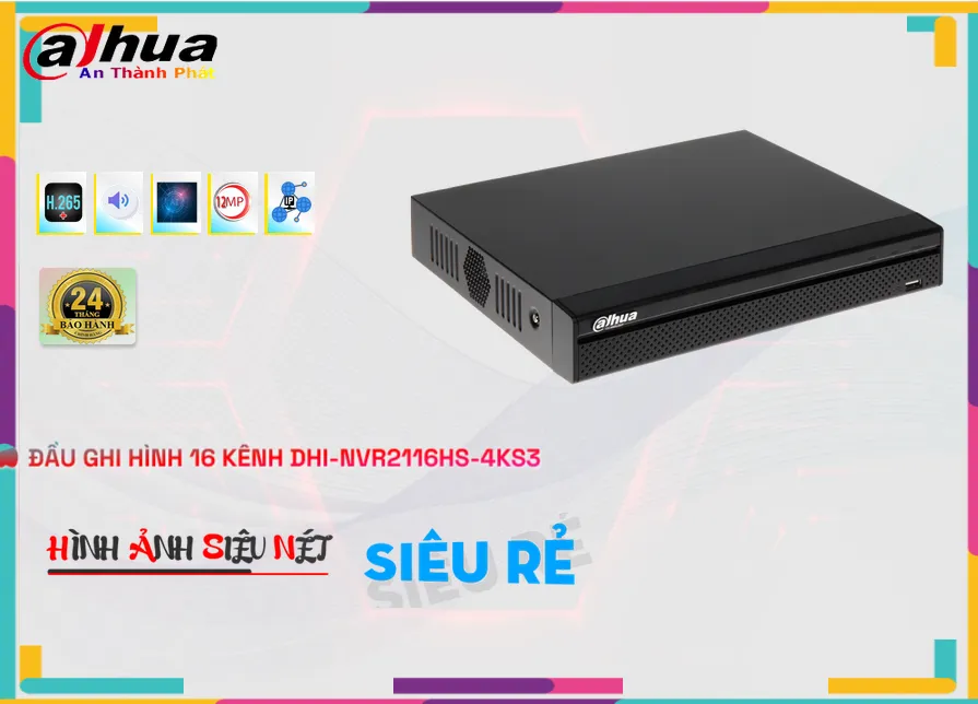 DHI-NVR2116HS-4KS3Thiết Bị Ghi Hình Chất Lượng Dahua DHI-NVR2116HS-4KS3Thiết Bị Ghi Hình Chất Lượng Dahua