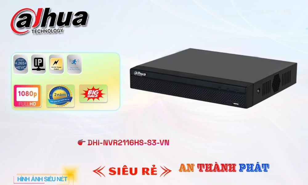 Đầu Thu DHI-NVR2116HS-S3-VN Dahua