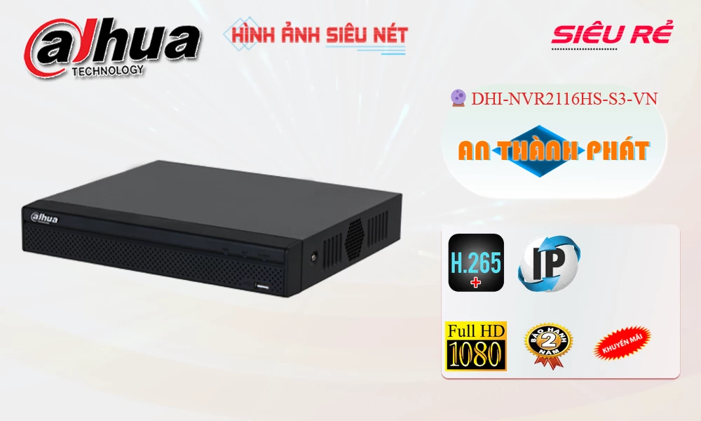 Đầu Thu DHI-NVR2116HS-S3-VN Dahua