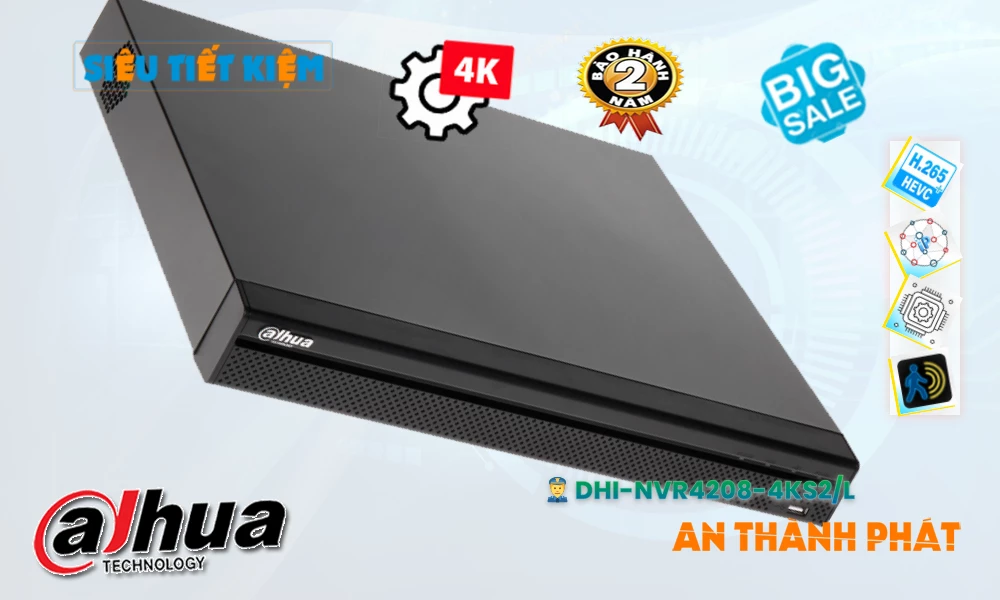 DHI-NVR4208-4KS2/L Đầu Thu Dahua