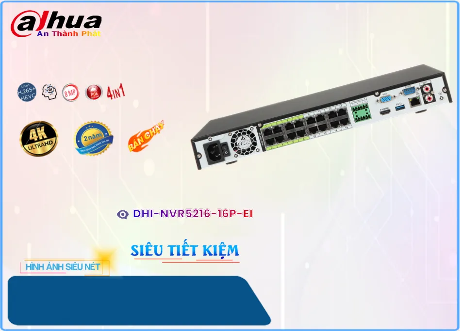 DHI-NVR5216-16P-EI Đầu ghi Camera Dahua Công Nghệ Mới DHI-NVR5216-16P-EI Đầu ghi Camera Dahua Công Nghệ Mới