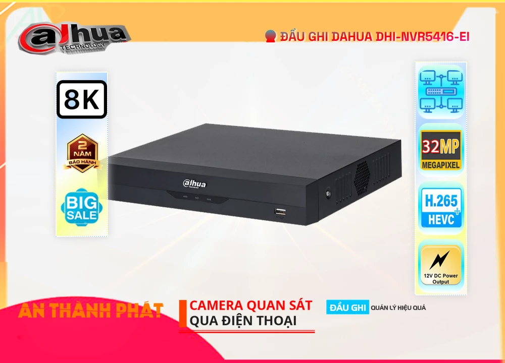 DHI-NVR5416-EI Đầu ghi Camera Dahua Giá rẻ DHI-NVR5416-EI Đầu ghi Camera Dahua Giá rẻ