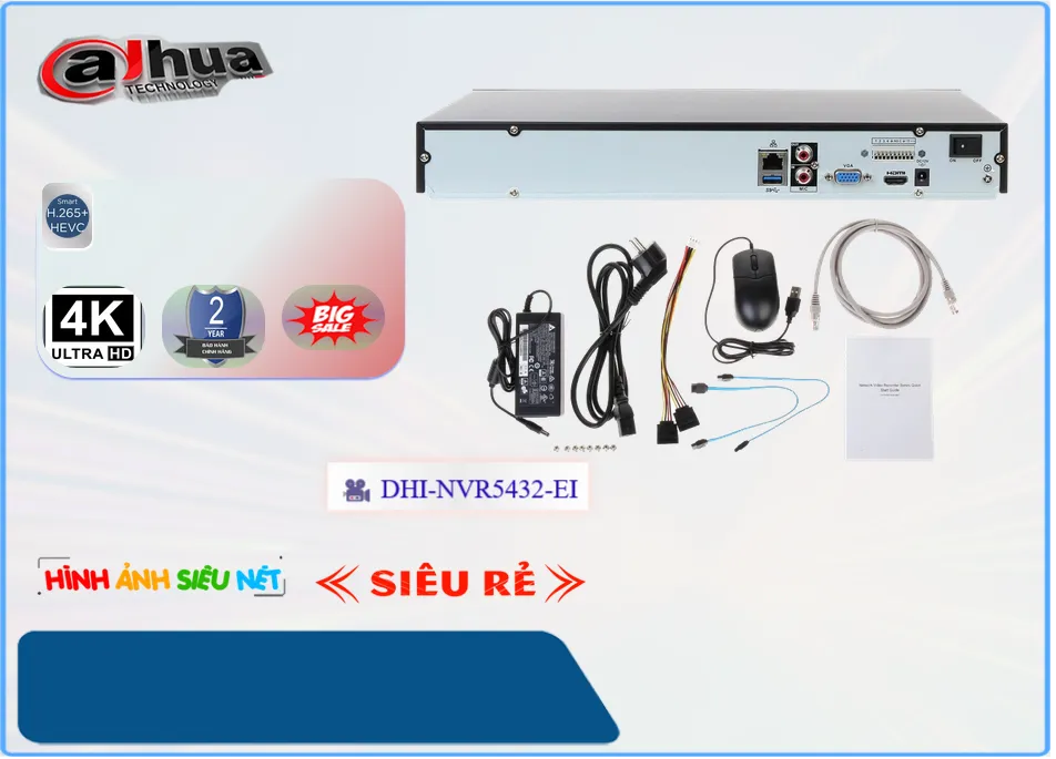✔️ Đầu Thu KTS Dahua DHI-NVR5432-EI Giá rẻ ✔️ Đầu Thu KTS Dahua DHI-NVR5432-EI Giá rẻ