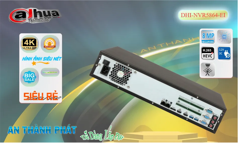 Đầu Thu KTS Dahua DHI-NVR5864-EI Công Nghệ Mới